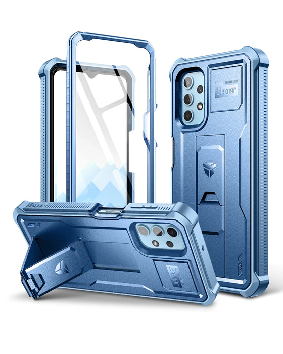 For Samsung Galaxy A32 5G Full-Body Bumper Military Grade Armor Shockproof Hard Case With Built-In Screen Protector