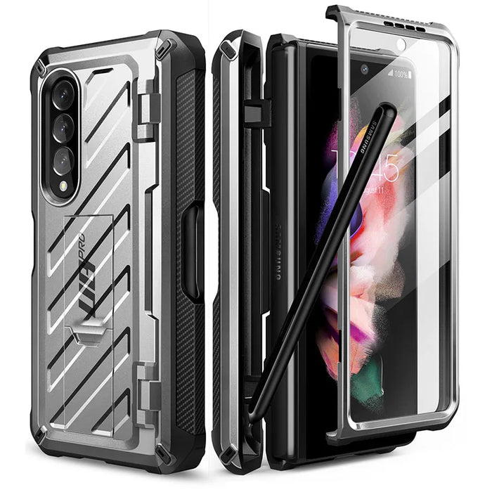 For Samsung Galaxy Z Fold 3 5G 2021 Ub Pro Full-Body Dual Layer Rugged Case With Built-In Screen Protector