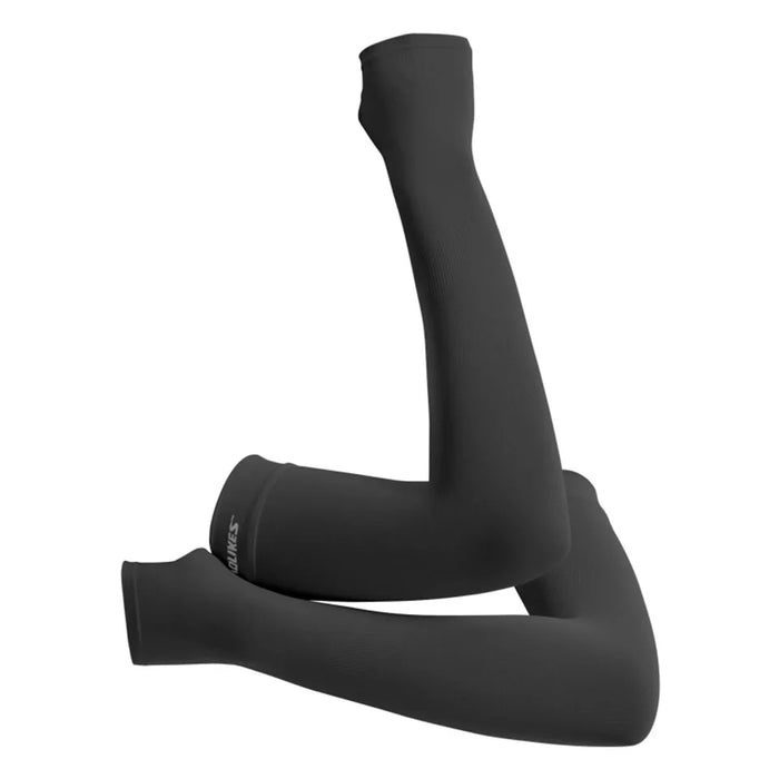 Pair of Uv Sun Protection Arm Sleeves With Thumb Hole Cooling Compression For Men & Women