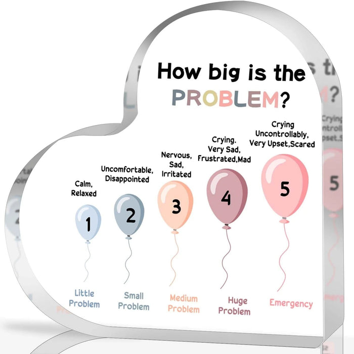 Therapy Affirmations Heart Acrylic Sign