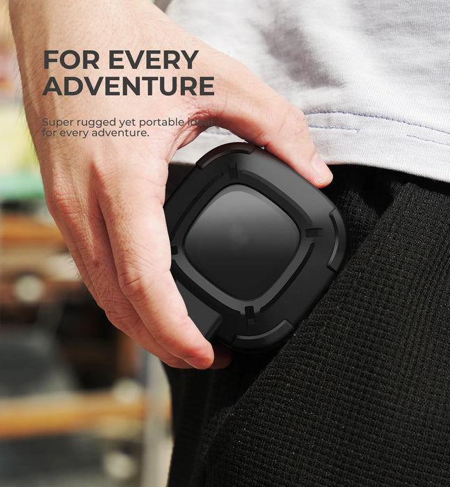 For Beats Fits Pro 2021 Tpu Shockproof Clear Rugged Bumper Case With Secure Lock Carabiner & Keyring