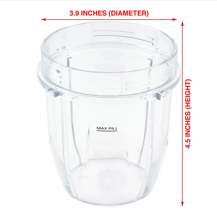 2 Pack 12 Oz Cup Replacement Parts Compatible With Auto-Iq Blenders 426Kku450