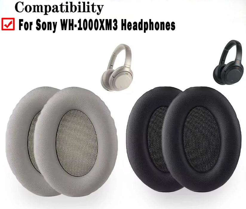 Pair of Replacement Earpads For Sony Wh 1000Xm3 Headphones Earmuff Cushions For Repair Parts