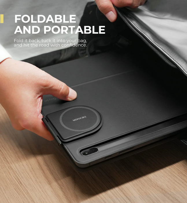 For Ipad Samsung Galaxy Tab Book Magic Keyboard Case Magsafe-Compatible Adjustable Phone Mount Stand