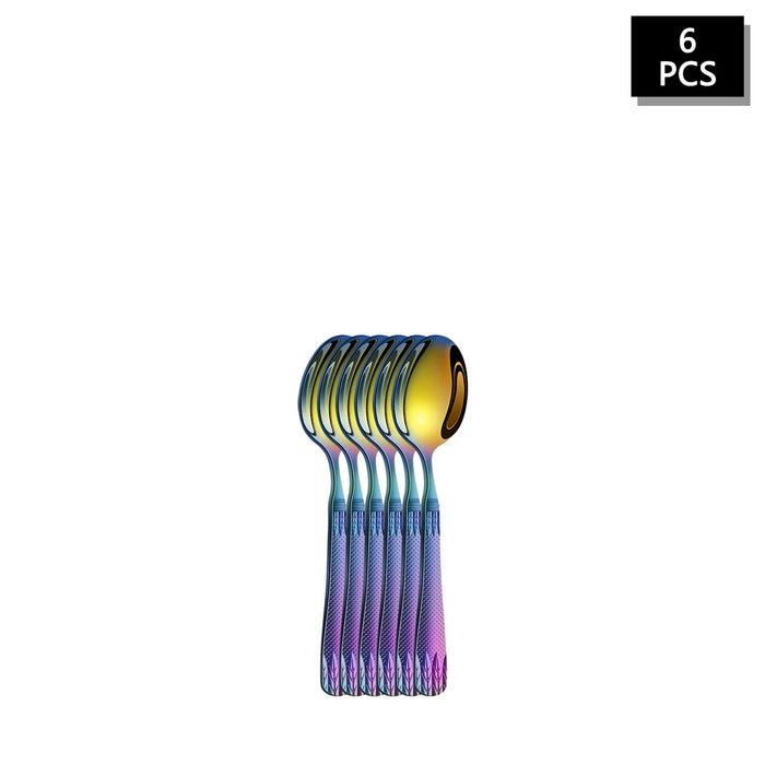 4 / 6 / 16 / 24 Piece Colourful Stainless Steel Cutlery Set For Family Hotel Party