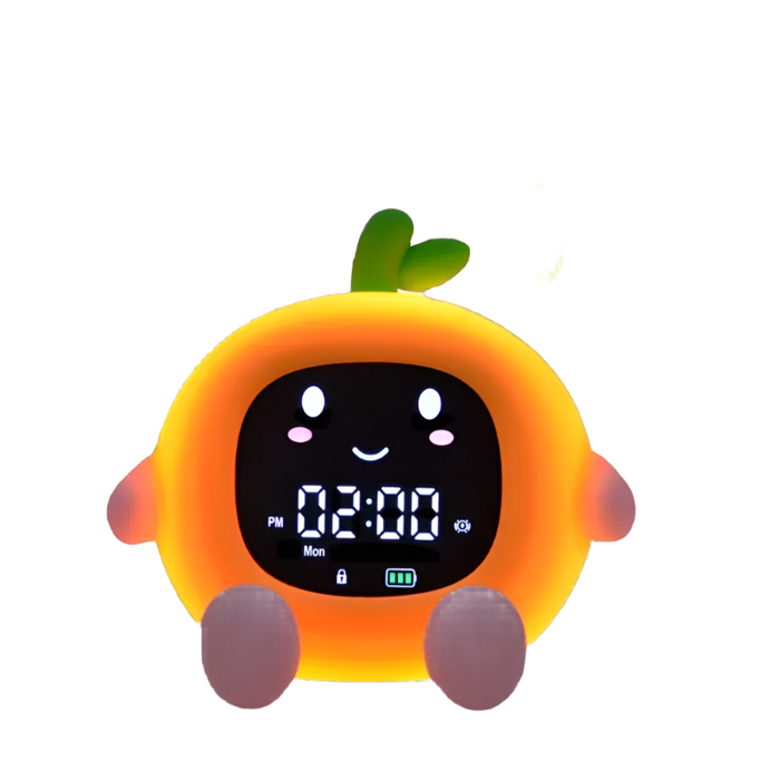 6 In 1 Fruit Shaped Kids' Alarm Clock With Sleep Training & Night Light