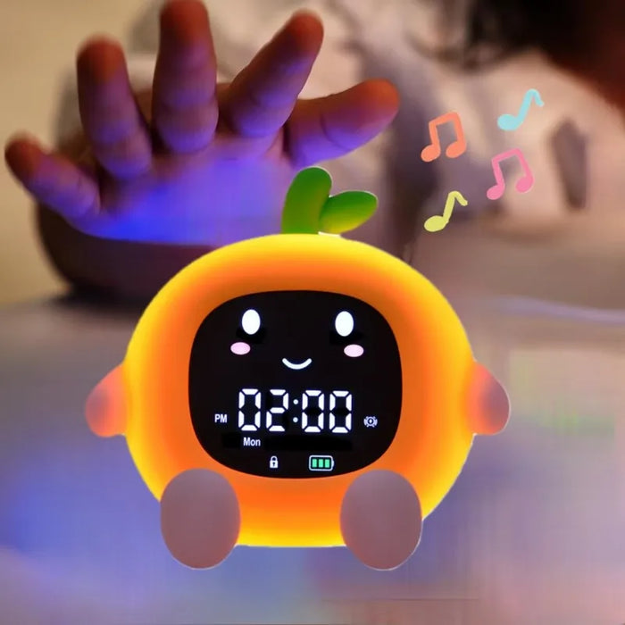 6 In 1 Fruit Shaped Kids' Alarm Clock With Sleep Training & Night Light