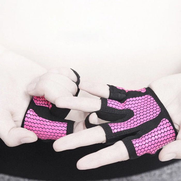 Anti Slip Gym Gloves For Men & Women Half Finger Workout Grip
