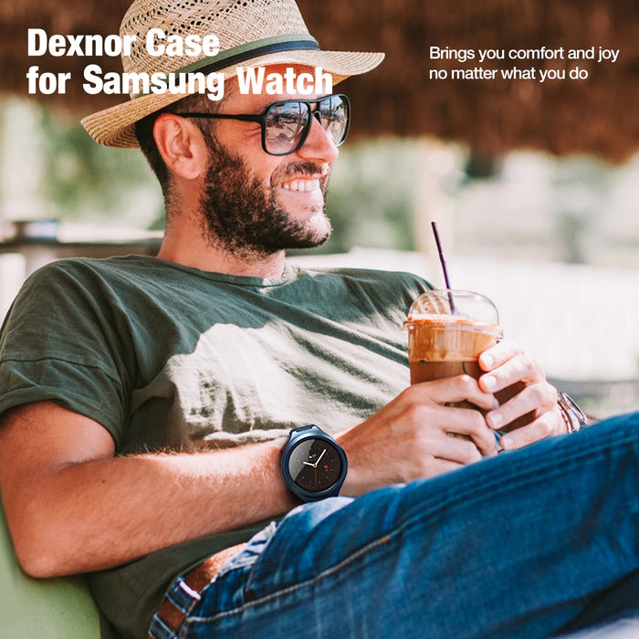 For Samsung Galaxy Watch Active 2 44Mm Rugged Protective Sports Business Case With Strap Bands