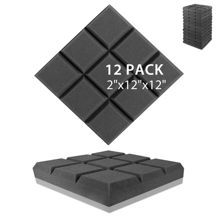 12 Pieces Acoustic Seal For Apartment Doors Soundproofing Foam Panels For Music Studios And Home Insulation