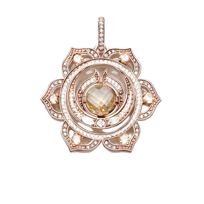 925 Sterling Silver Splenic Chakra Pendant Soul Gift For Women