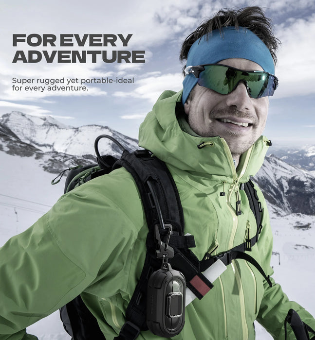 For Beats Solo Buds Shockproof Rugged Bumper Case Protective Case With Drop-Proof Lock & Carabiner Keyring Cleaner Kit