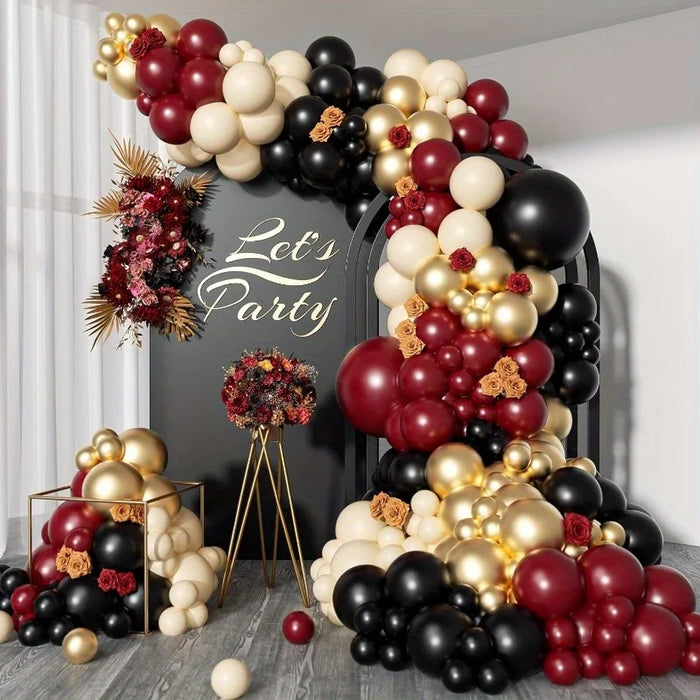 154Pcs Burgundy Balloon Garland Arch Kit Suitable For Birthday Graduation Wedding Anniversary Valentine'S Day Decoration