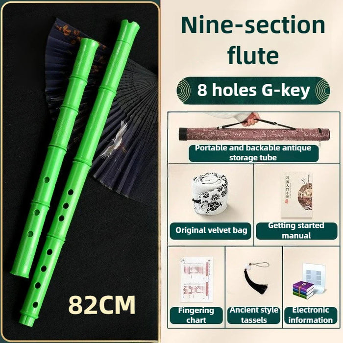 8 Hole G Key Bamboo Flute For Traditional Music Detachable Pro Quality