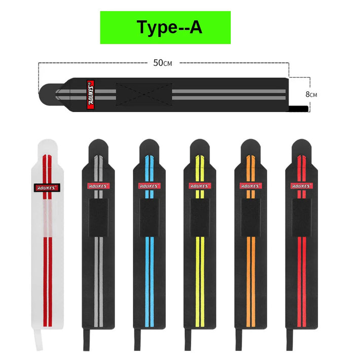 Pair of Extra Strength Wrist Support Straps For Weightlifting