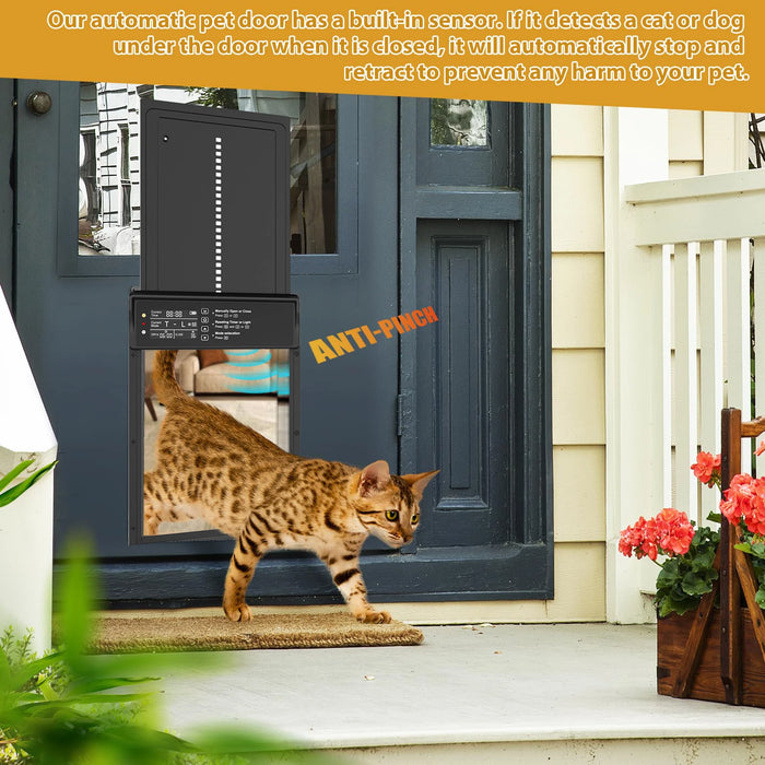 Smart Solar Pet Door With Timer & Remote