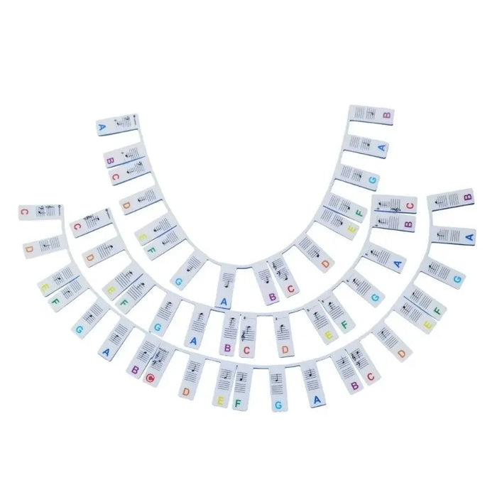 88 / 61 Key Piano Keyboard Stickers For Learning Notes Beginner Guide