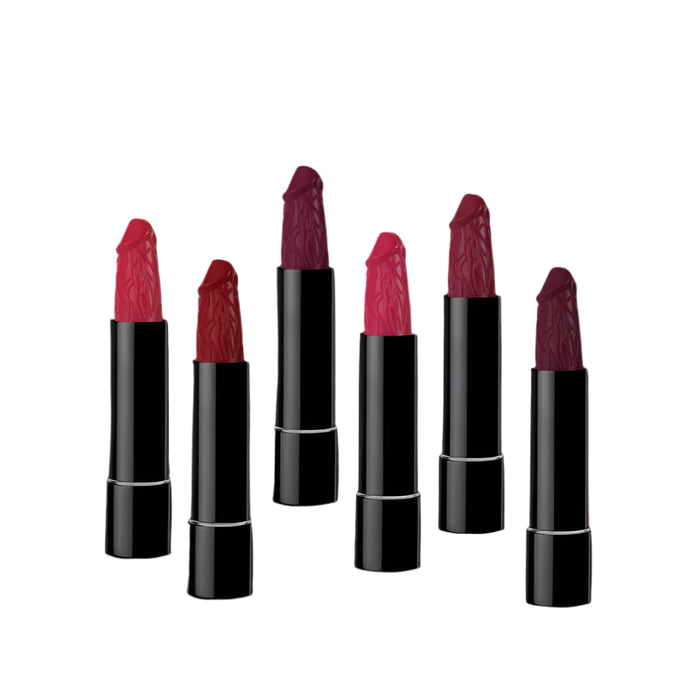 6 Piece Mushroom Lipstick Set - Long Lasting Moisturizing Matte & Waterproof