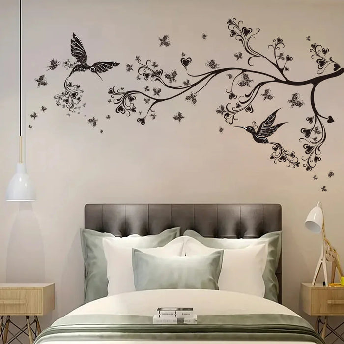 Silhouette Branches & Birds Wall Stickers Bedroom & Living Room Decor