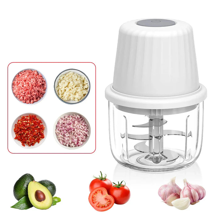 250Ml / 400Ml Wireless Electric Garlic Crusher & Chopper