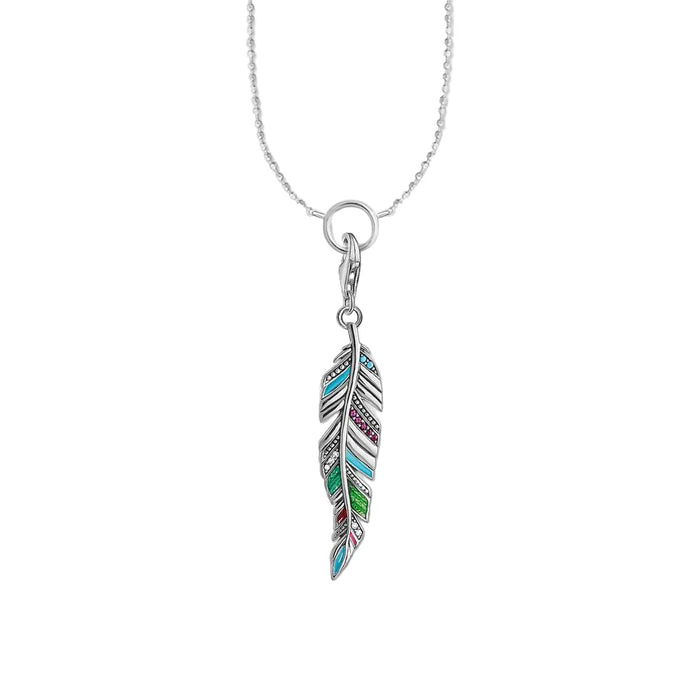 925 Sterling Silver Boho Feather Necklace Jewelry For Women