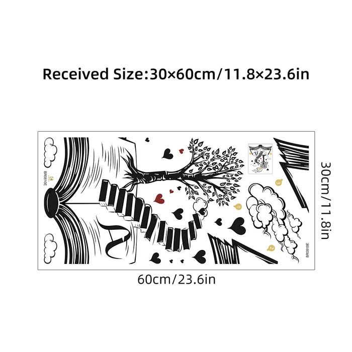 Fairy Tale Staircase Wall Stickers For Kids Room Decor