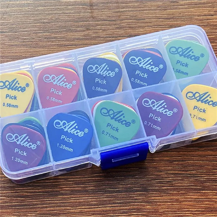 24 MultiColour Abs Guitar Picks For Acoustic / Electric Guitars Bass Or Ukulele