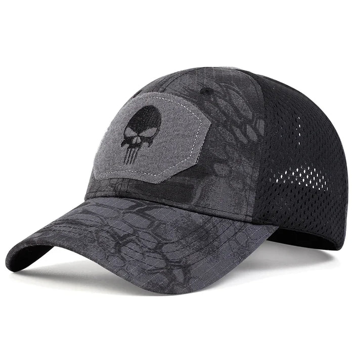 Embroidered Skull Baseball Cap Unisex Outdoor Adjustable Hat