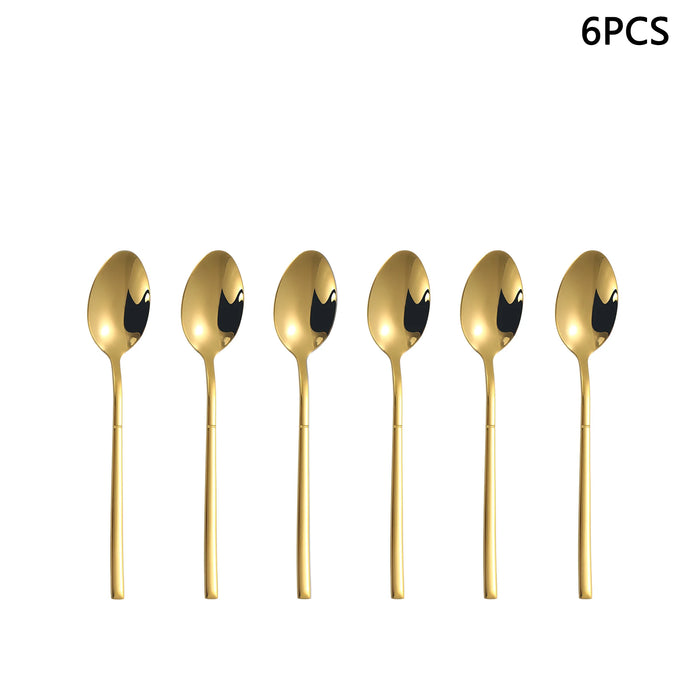 4 / 6 / 16 / 24 Piece Gold Stainless Steel Cutlery Set For Home / Restaurant / Hotel