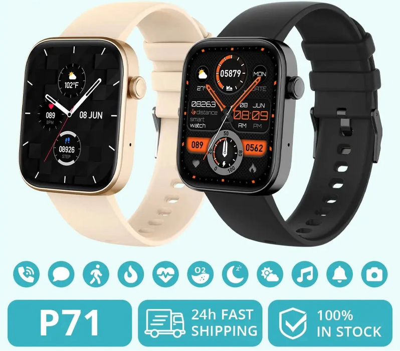 Unisex Ip68 Smartwatch With Voice Calling & Health Monitoring