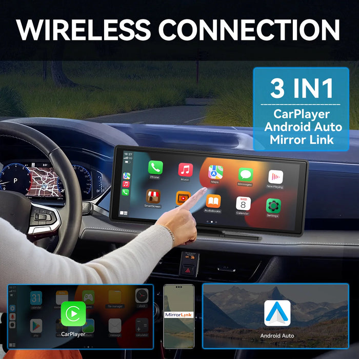 Wireless Carplay Screen For Car Stereo