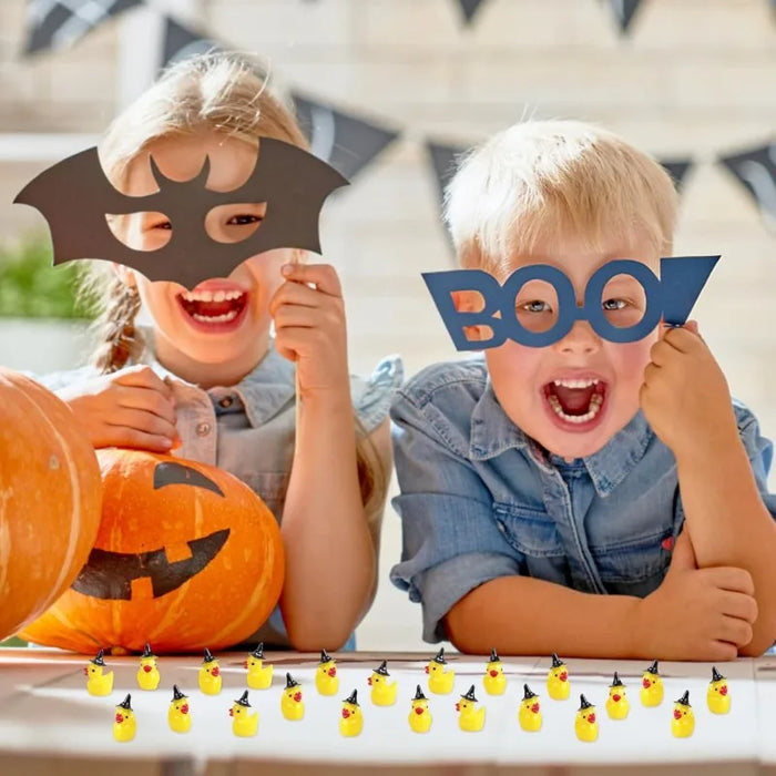 Resin Duck With Witch Hat For Miniature Crafts