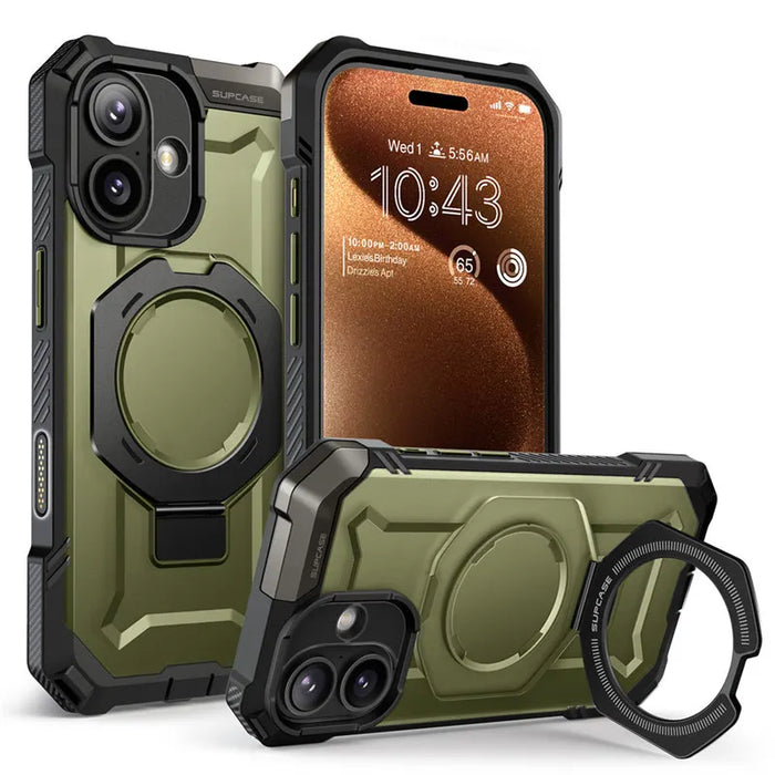 For Iphone 17 Ub Grip Heavy Duty Rugged Magnetic Magsafe Phone Case With Stand & Camera Control Capture Button