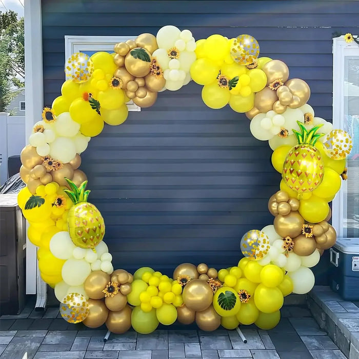 106Pcs Pineapple Balloon Garland Arch Kit Wedding Birthday Party Anniversary Graduation Festival Easter Room Decoration