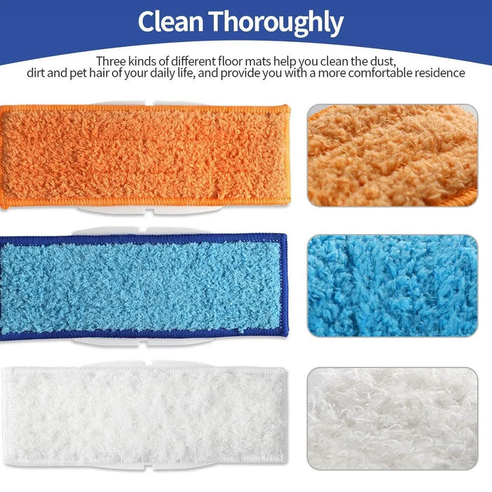12 Pieces Washable Mopping Pads Accessories For Irobot Braava Jet 240 241