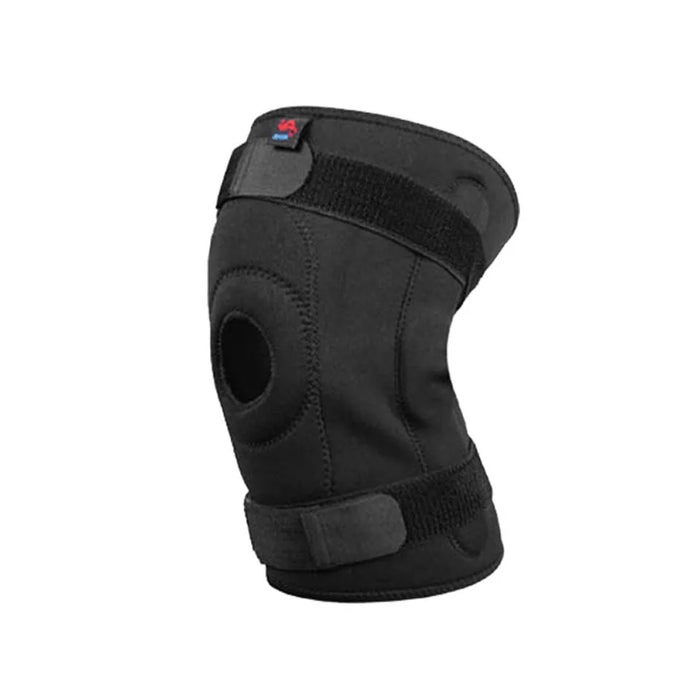 Sports Knee Support Brace With Metal Plate Black
