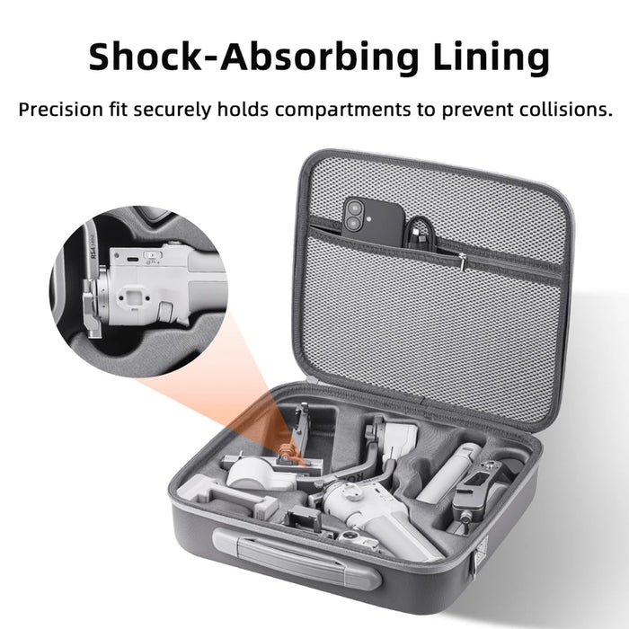 Carrying Case For Dji Rs 4 Mini Waterproof Portable Storage Shoulder Bag Anti-Scratch Protective Travel Box For Dji Rs 4 Mini