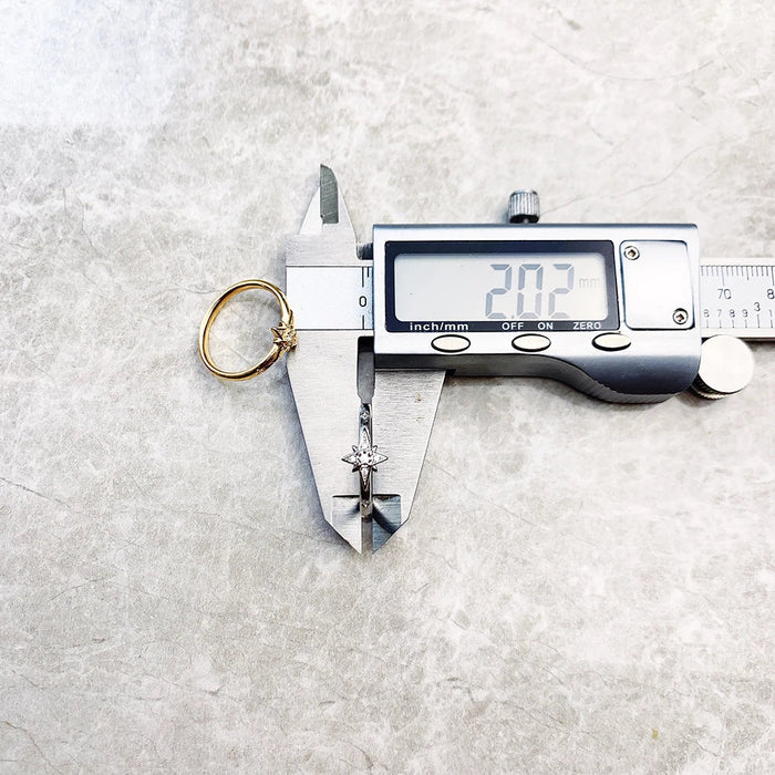 925 Sterling Silver Europe Style Star Ring Fine Jewelry For Women