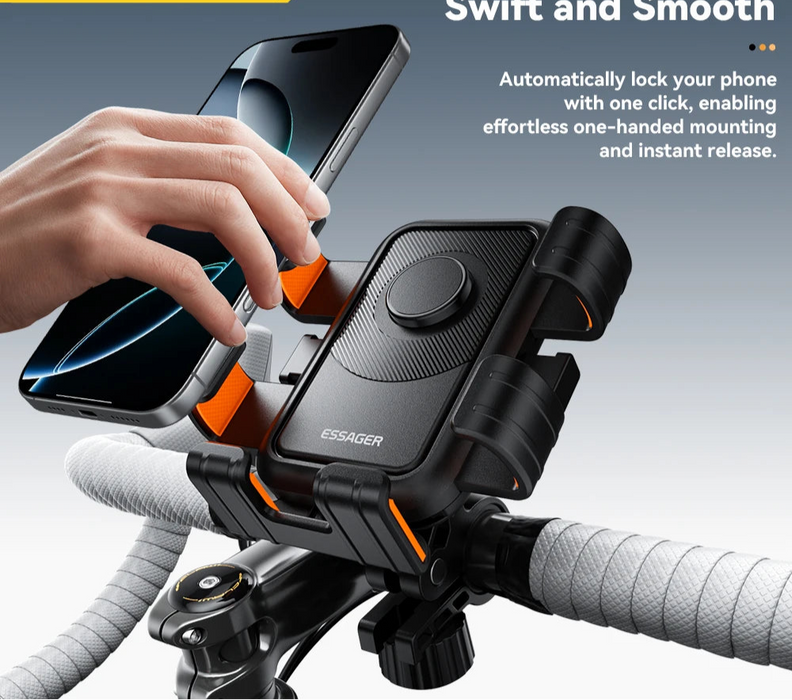 Motorcycle Bike Phone Mount 360°Rotatable Phone Holder For Mountain Bike Motorcycle Non-Slip Stand For 4.7-6.9Inch Phone