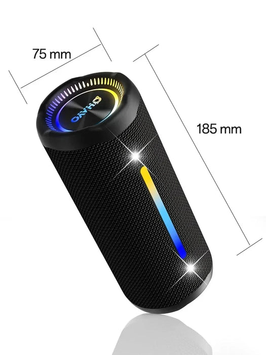 Portable Bluetooth Speaker With Dazzling Lights And Ipx7 Waterproof