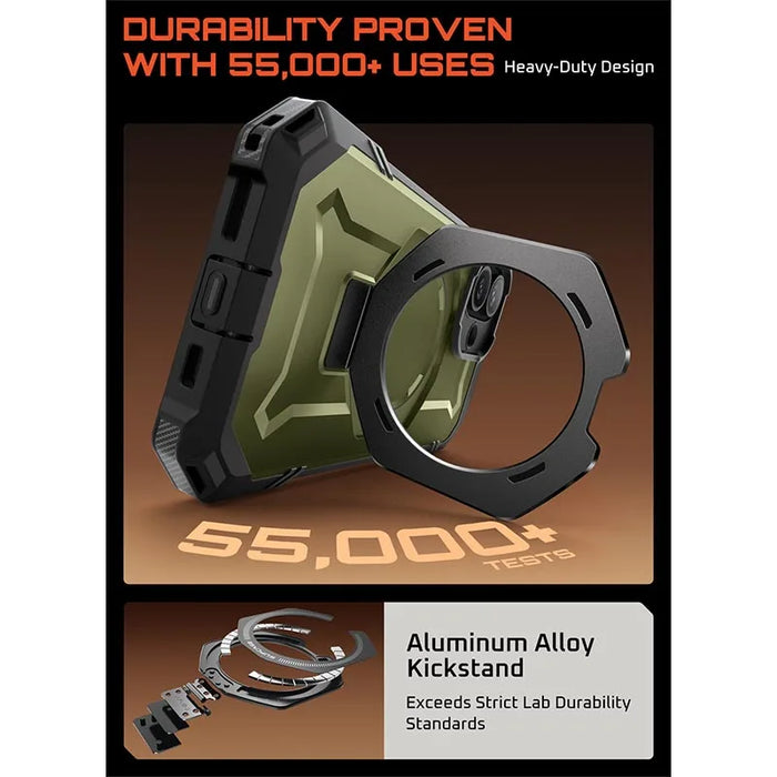 For Iphone 17 Ub Grip Heavy Duty Rugged Magnetic Magsafe Phone Case With Stand & Camera Control Capture Button