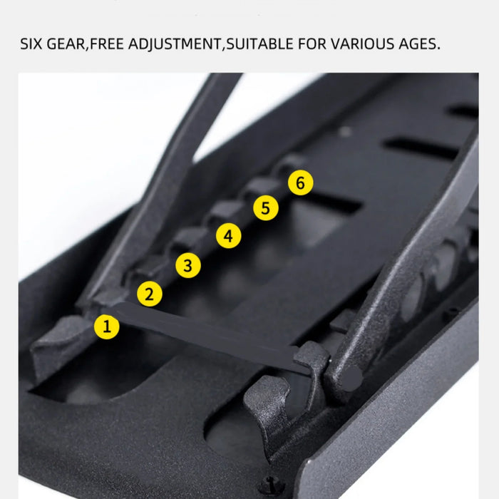 Adjustable Guitar Footrest Pedal Non Slip Rubber Pad 4 / 6 Position Height Foldable Accessories