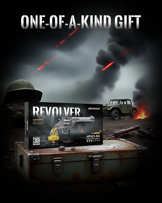 Metal Revolver Puzzle Kit For Family Fun