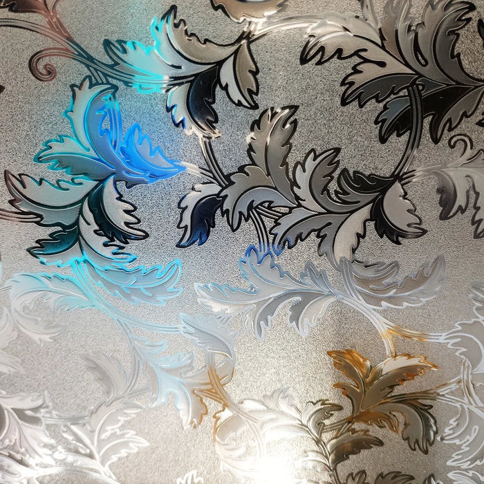 Brown Leaf Privacy Film For Windows - Home / Office Decor