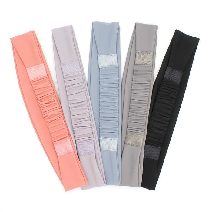 Absorbent Sweatband For Gym Running Cycling Elastic Headband For Fitness Tennis Yoga