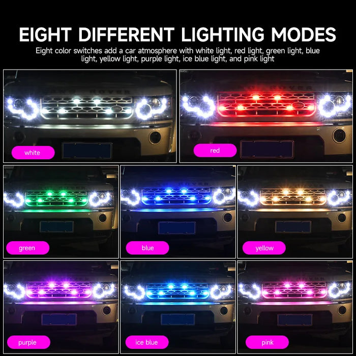Wireless Rgb Led Strobe Lights 7 Colours Usb Charging Remote Control