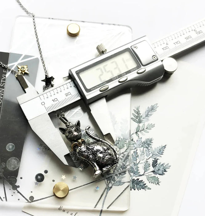 925 Sterling Silver Star Cat Chain Necklace Cute Fashion Jewelry For Women