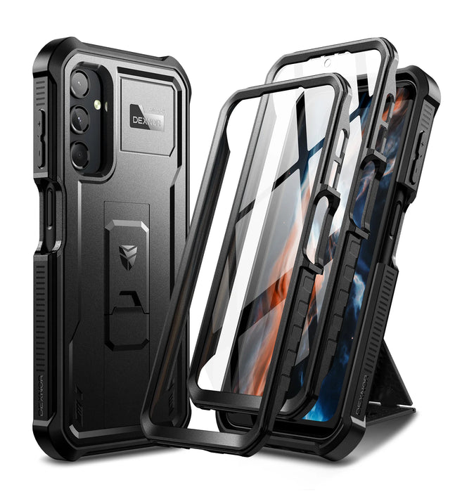 For Samsung Galaxy A25 A24 5G 6.5Inch Heavy Duty Military Grade Protection Shockproof Case With Built-In Screen Protector