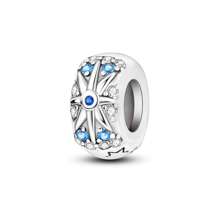 925 Sterling Silver Starlight Clip Beads Fits Bracelet Women Diy Gift