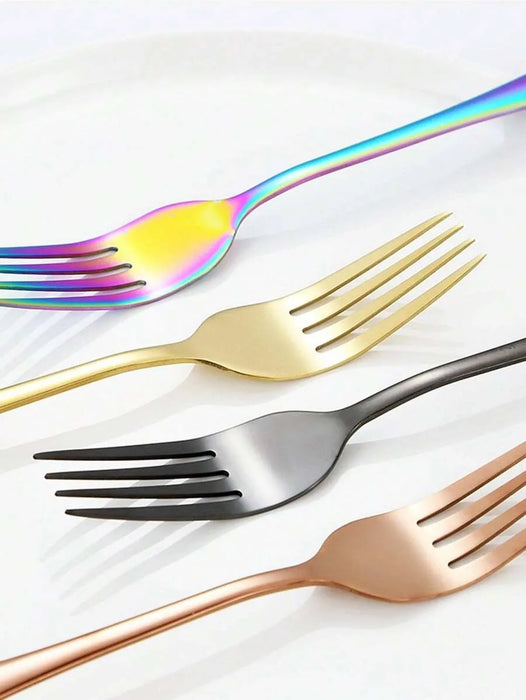 2 / 8 / 12 / 24 Piece Stainless Steel Fork & Spoon Set For Home Restaurant Wedding Party Kitchen